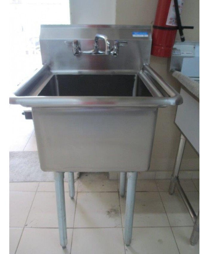 Sink, One Compartment, with faucet